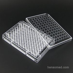 Sterile 96 wells U bottom Culture Plate with removable lid