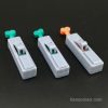 colored top button activated safety blood lancets