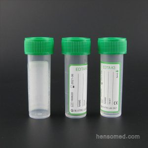 blood test tube with screw cap