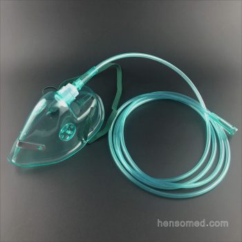Oxygen Mask with Tubing Green