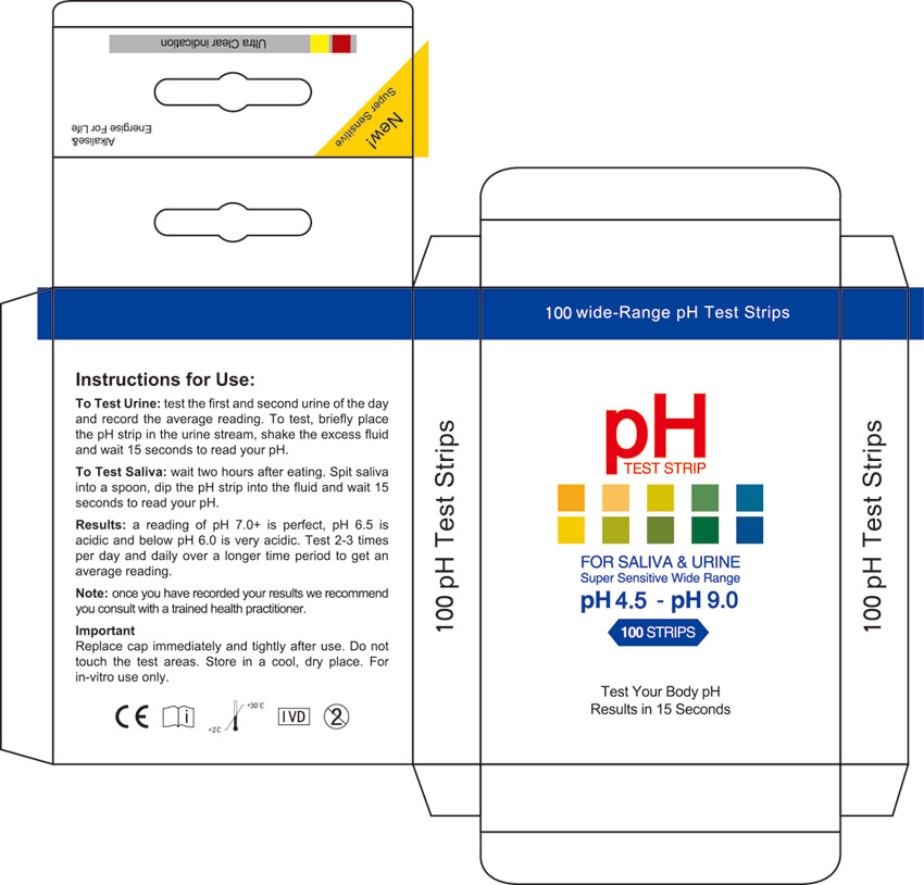 pH test strips 4.5-9.0 outer box