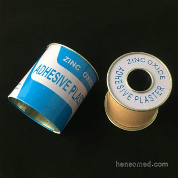 Zinc Oxide Adhesive Plaster Tape with metal cover