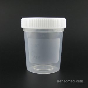 urine cup 100ml white screw cup